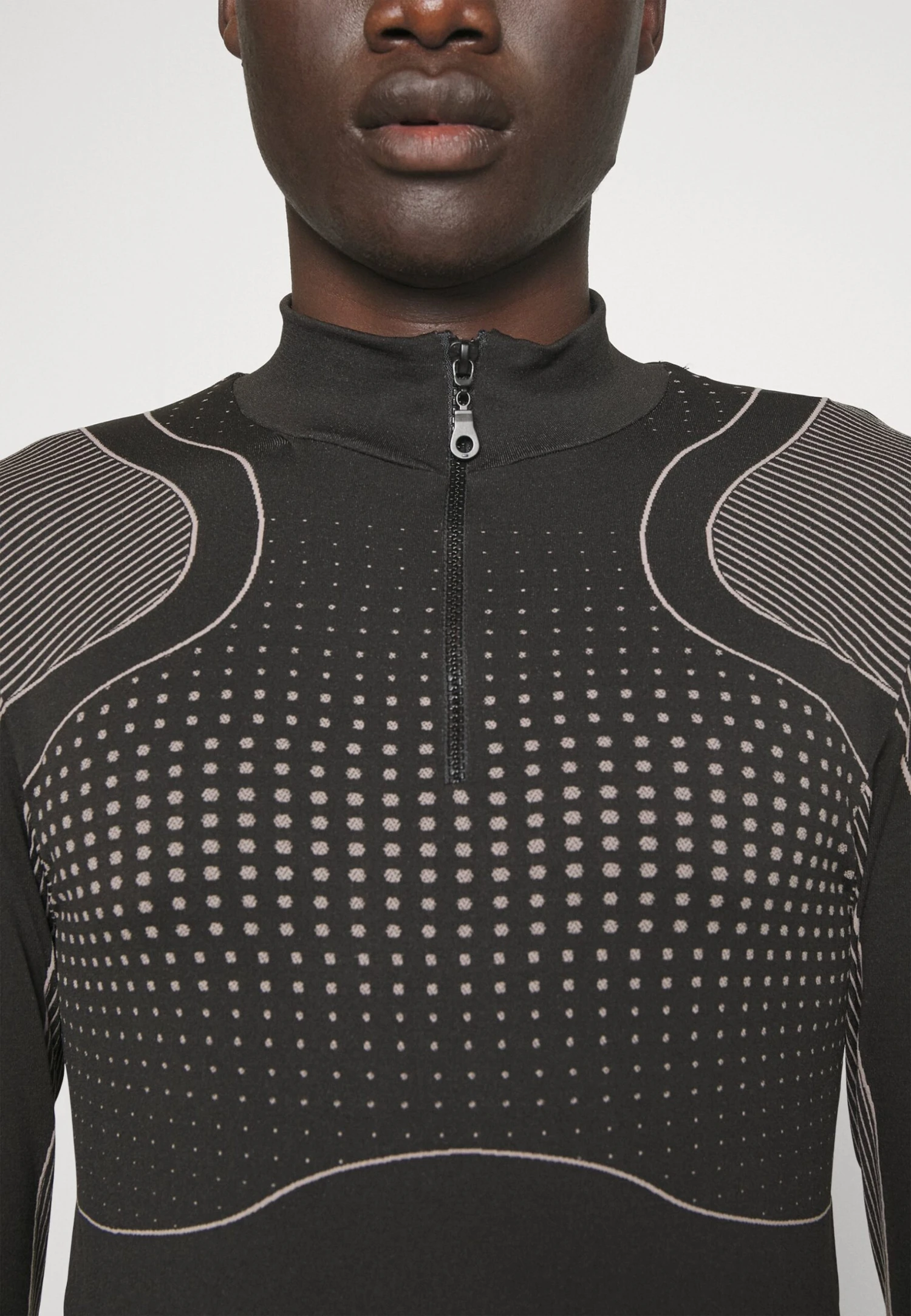 YOURTURN Jaquard Sports Unisex - Longsleeve - Black - Afbeelding 6