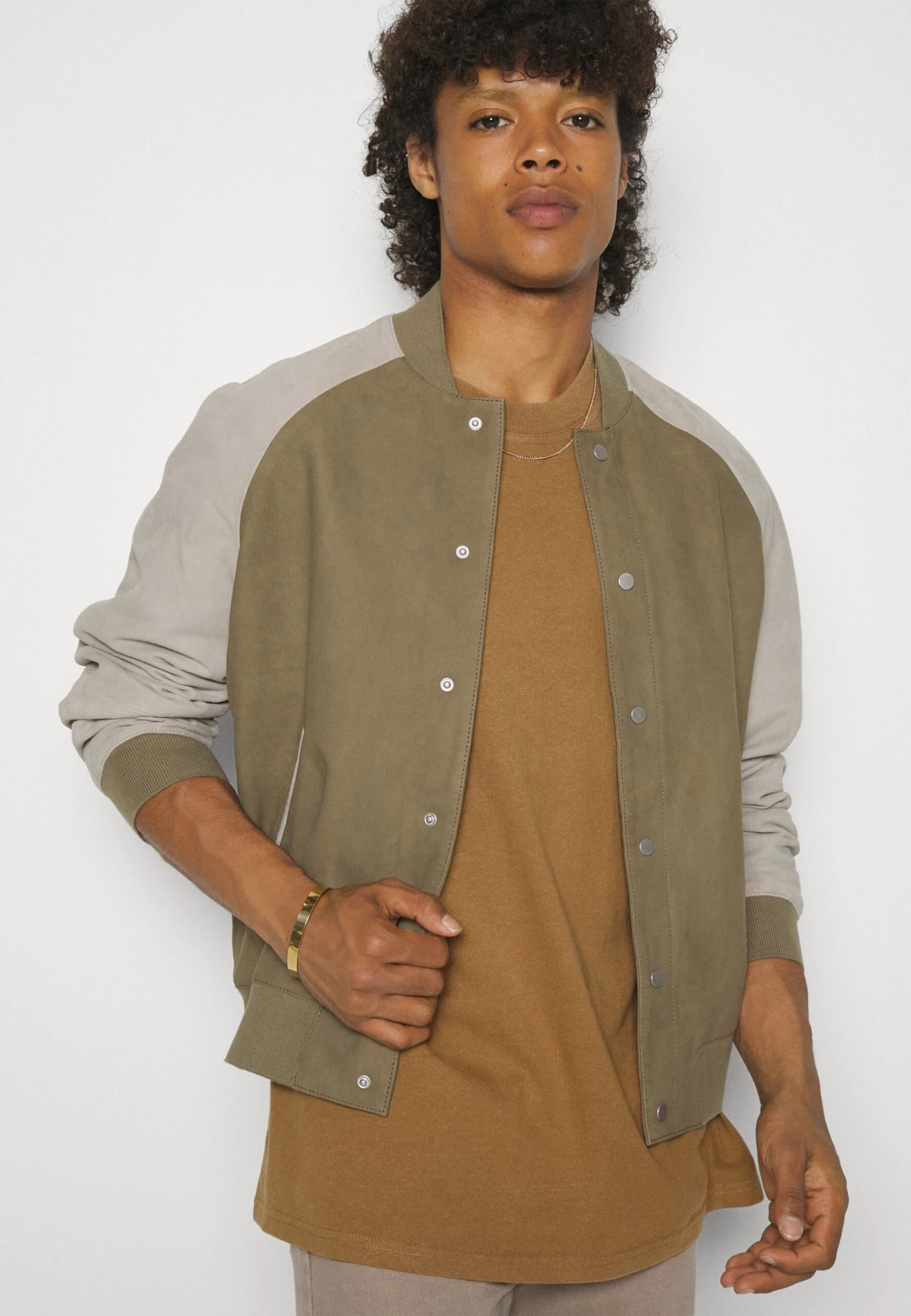 YOURTURN Unisex - T-Shirt Basic - Beige - Afbeelding 4