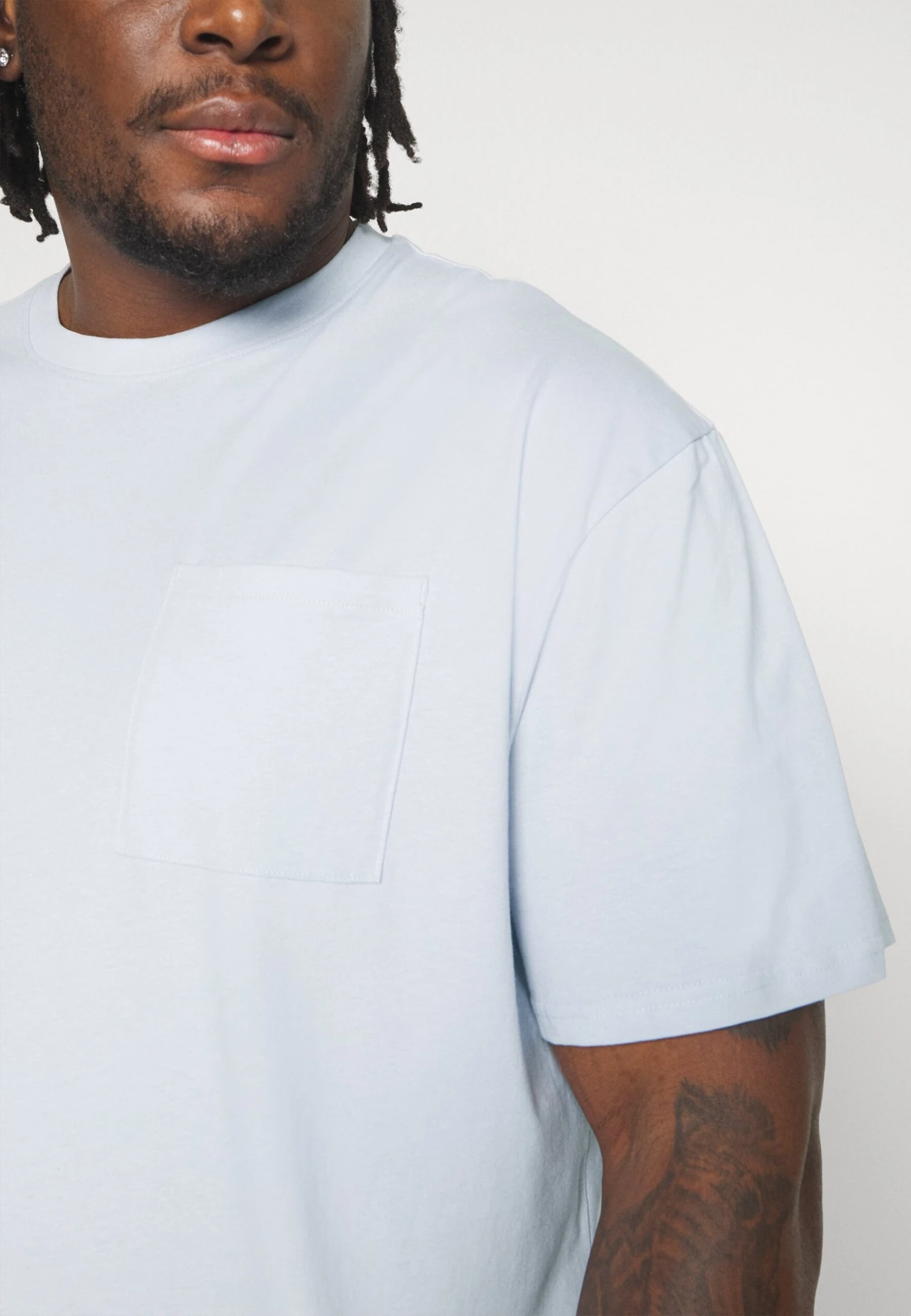 YOURTURN Unisex 2 Pack- T-Shirt Basic - Light Blue/Dark Blue - Afbeelding 8