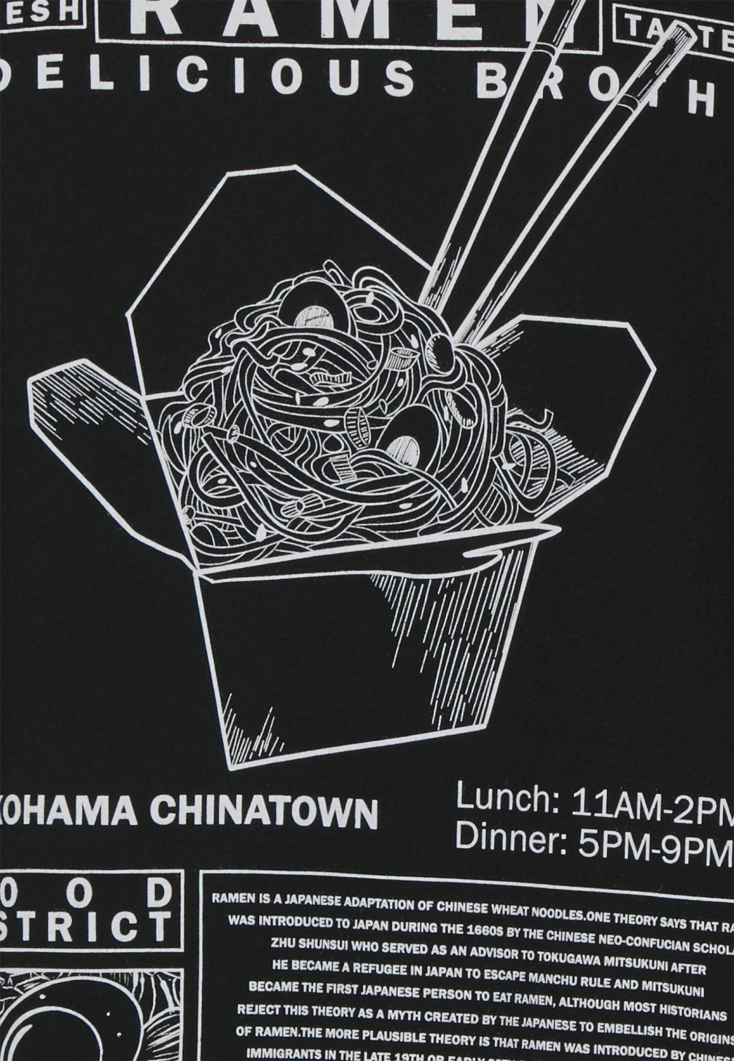 YOURTURN Graphic T-Shirt Unisex - T-Shirt Print - Black - Afbeelding 3