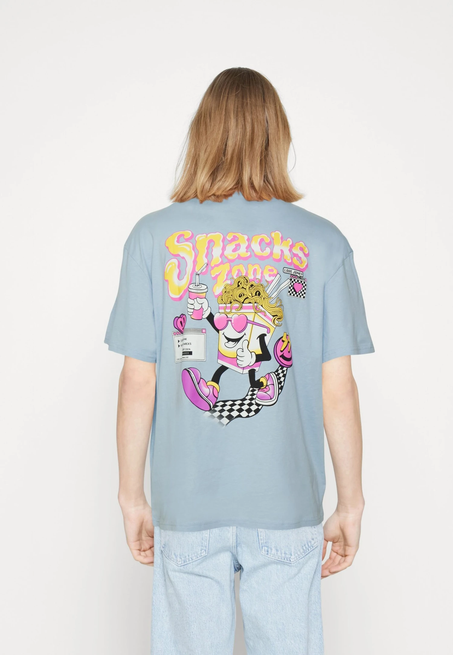 YOURTURN Unisex - T-Shirt Print - Blue - Afbeelding 3