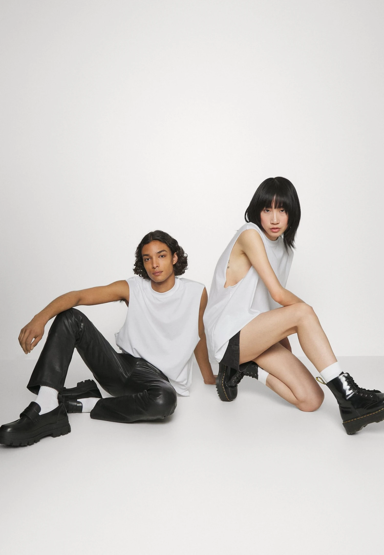 YOURTURN Unisex 2 Pack - Top - White, Black - Afbeelding 5