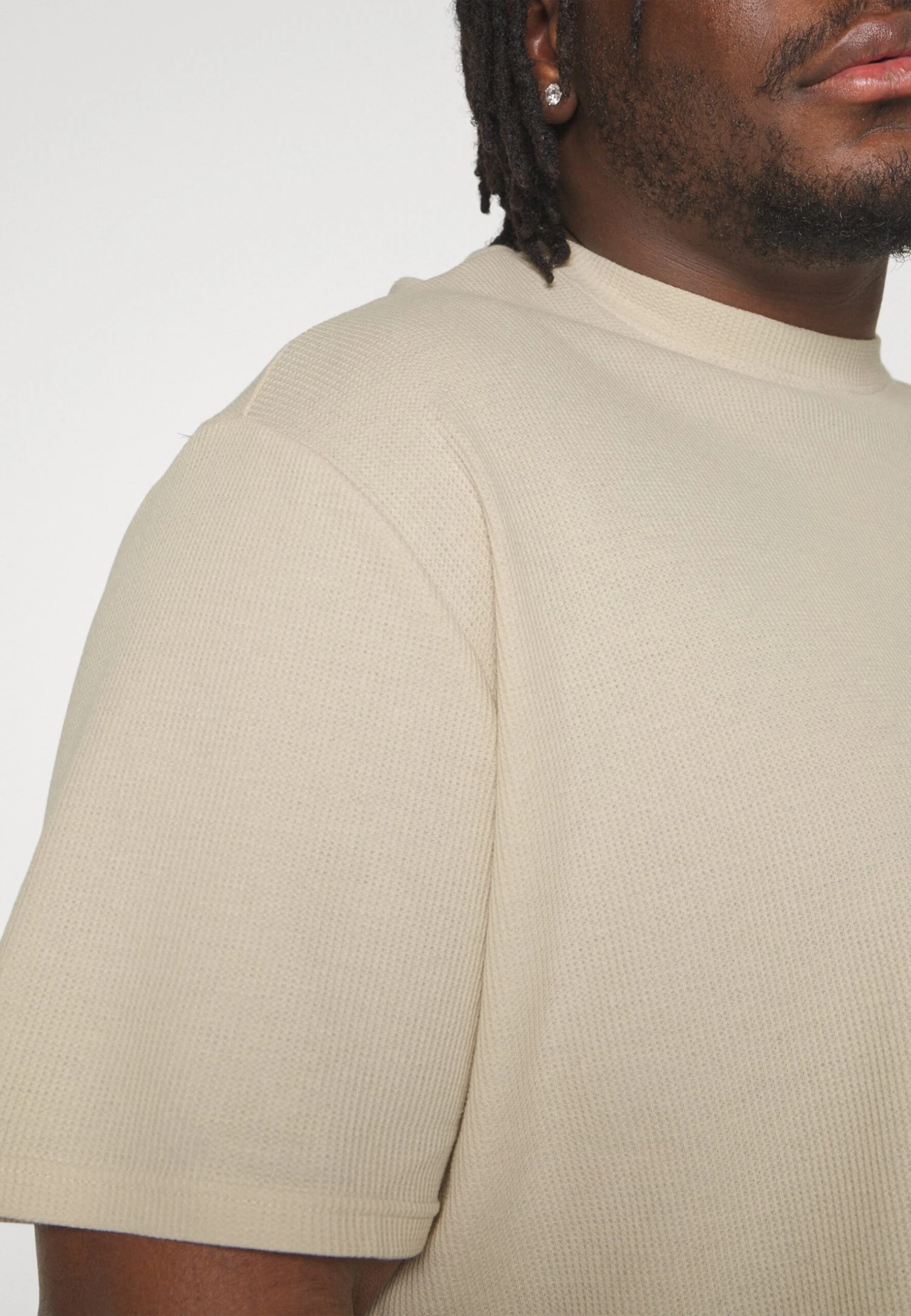 YOURTURN Unisex - T-Shirt Basic -Light Green/ Off-White - Afbeelding 9