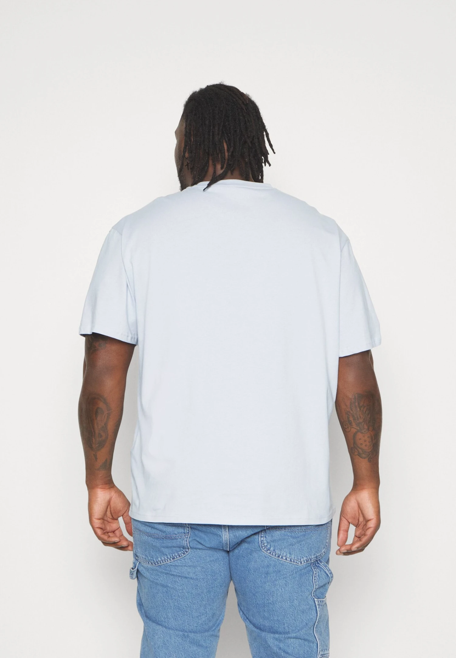 YOURTURN Unisex 2 Pack- T-Shirt Basic - Light Blue/Dark Blue - Afbeelding 3