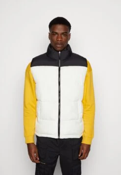 YOURTURN Puffer Vest Unisex - Bodywarmer - Black/White