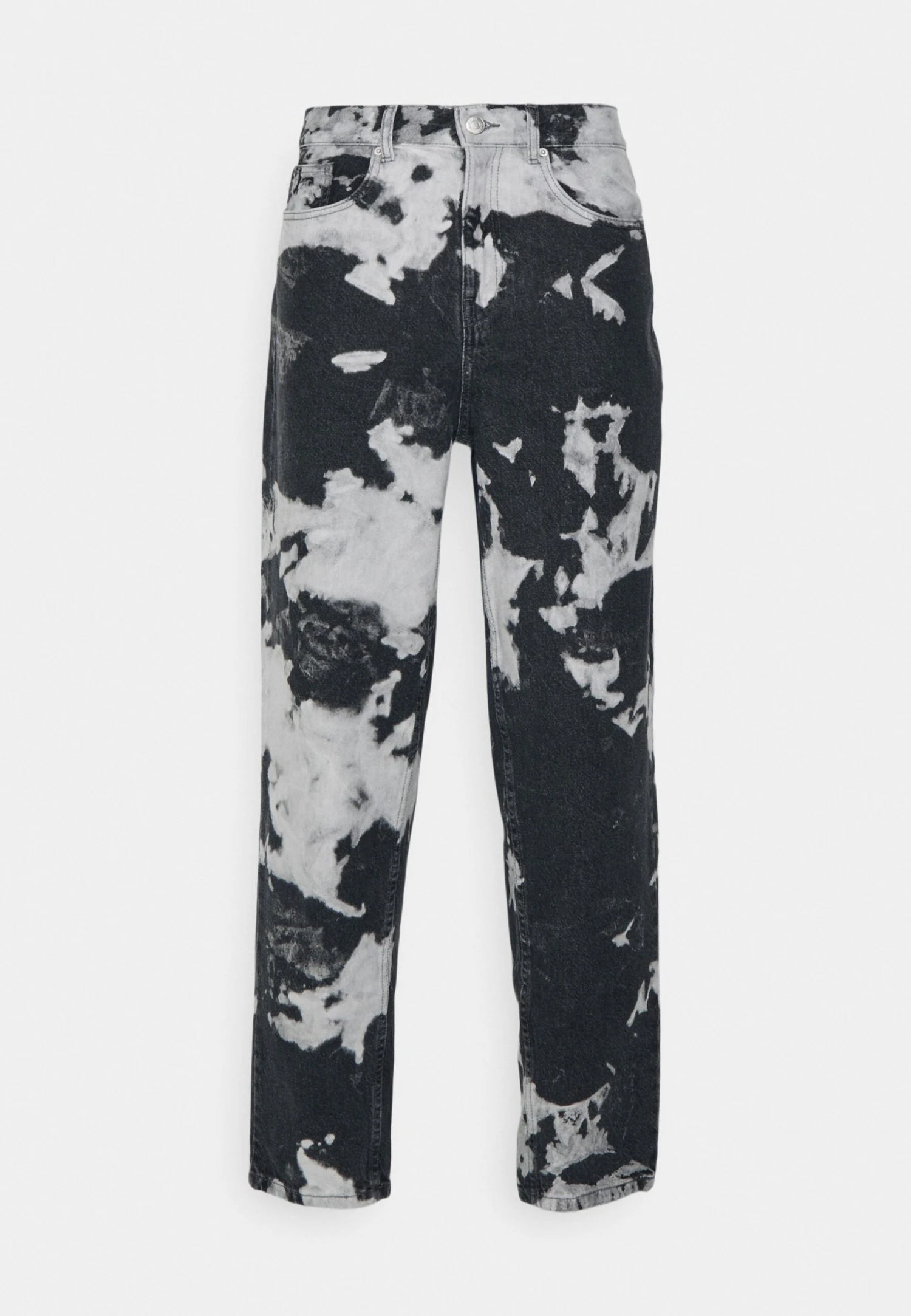 YOURTURN Unisex Moonwash Unisex - Relaxed Fit Jeans - Black - Afbeelding 4