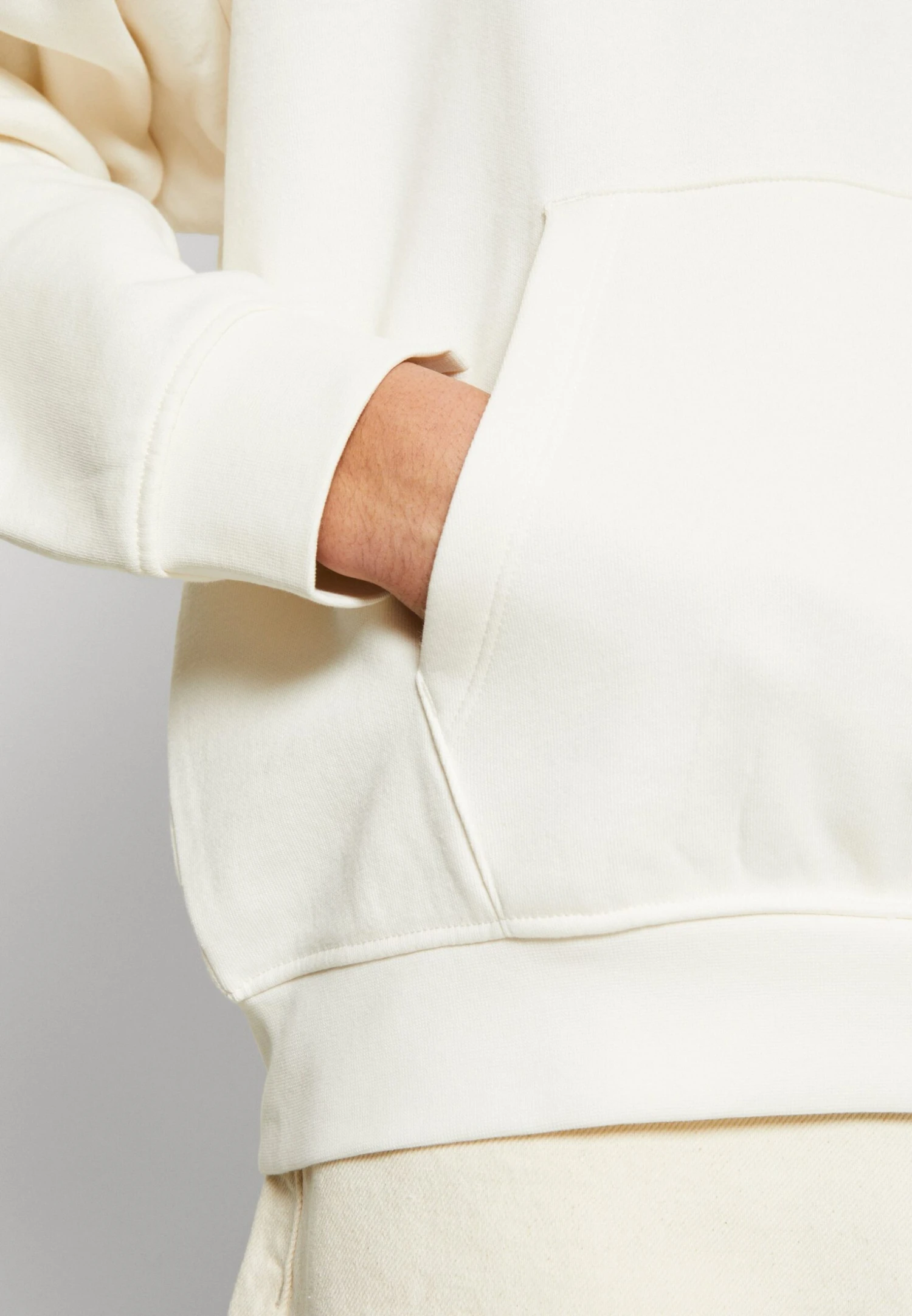 YOURTURN Super Oversized Unisex - Hoodie - Off White - Afbeelding 6