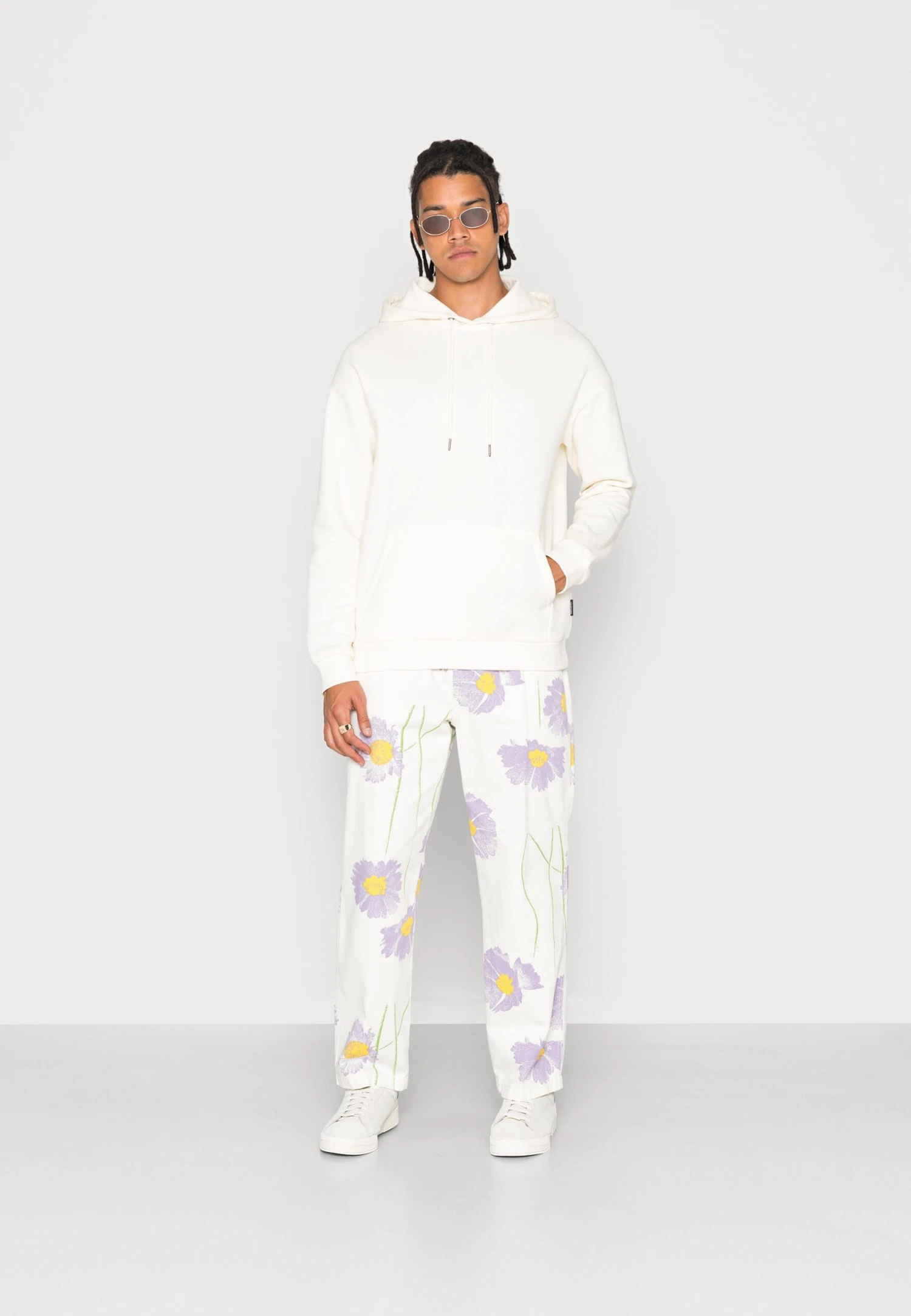 YOURTURN 2 Pack Unisex - Hoodie - Brown/Off White