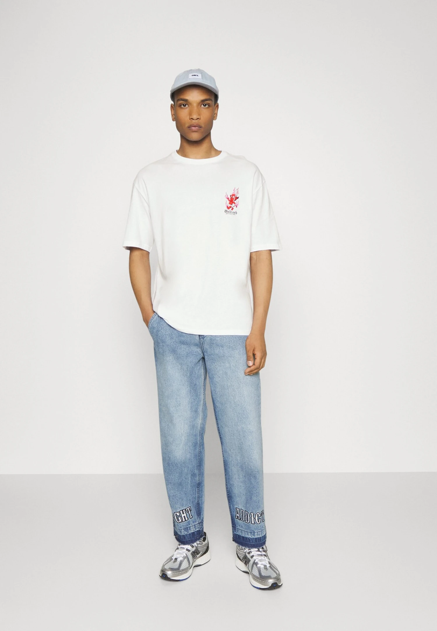 YOURTURN Unisex - T-Shirt Print - White - Afbeelding 2