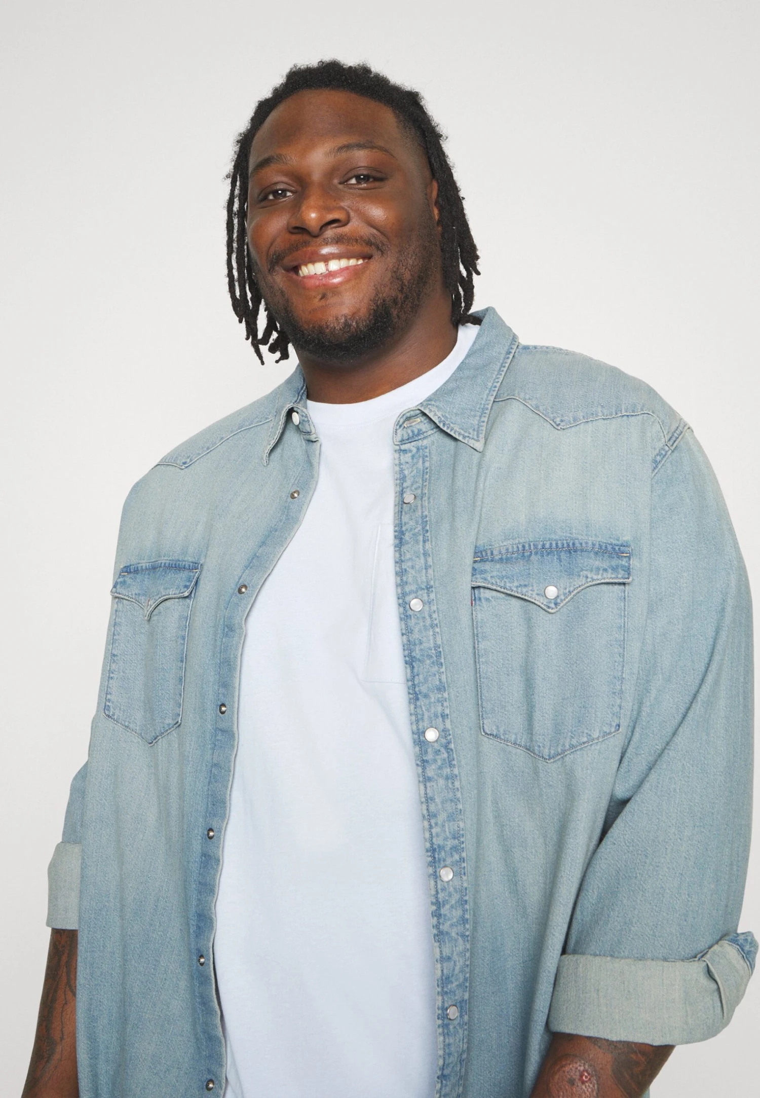 YOURTURN Unisex 2 Pack- T-Shirt Basic - Light Blue/Dark Blue - Afbeelding 5