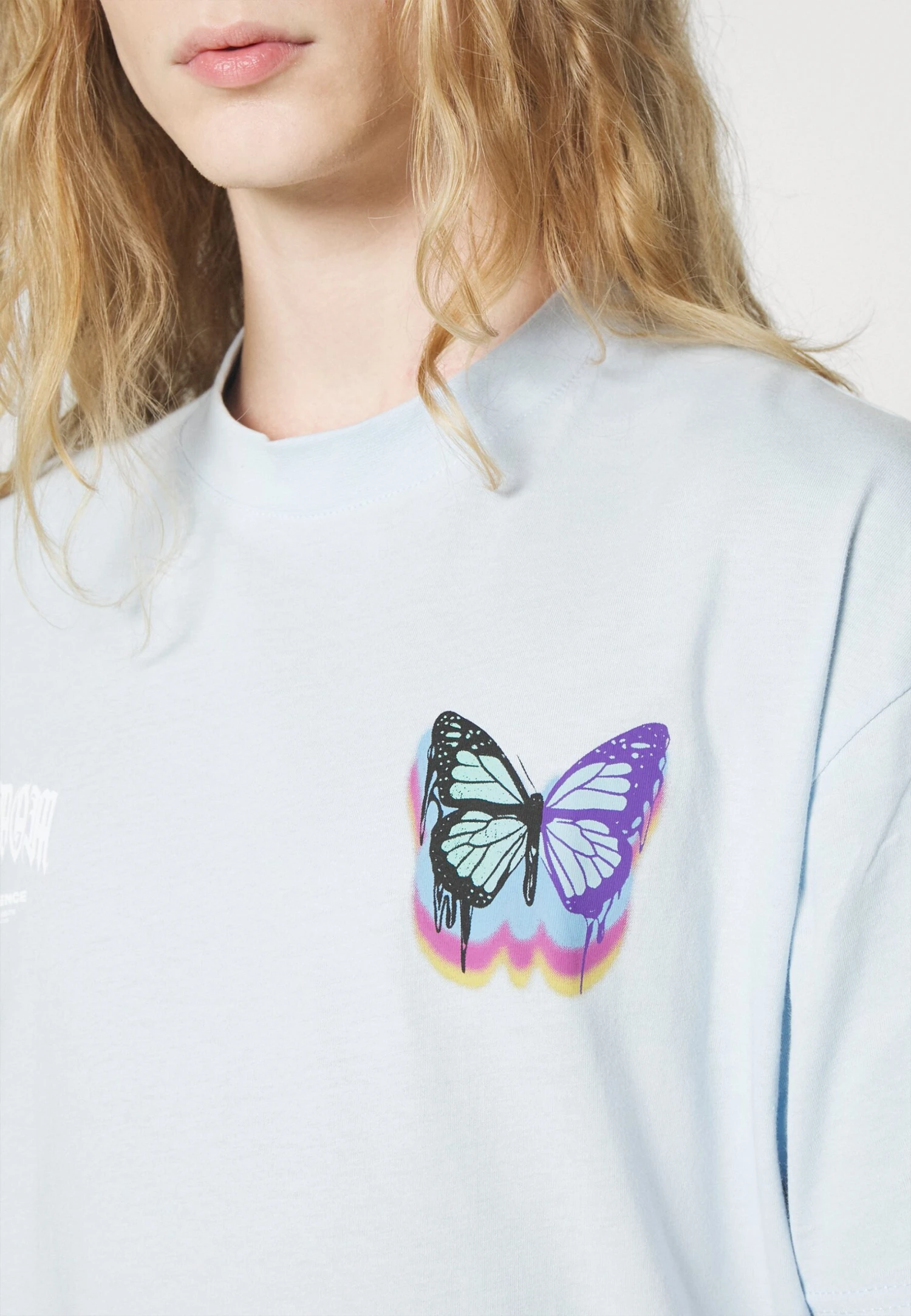 YOURTURN Unisex - T-Shirt Print - Light Blue - Afbeelding 6