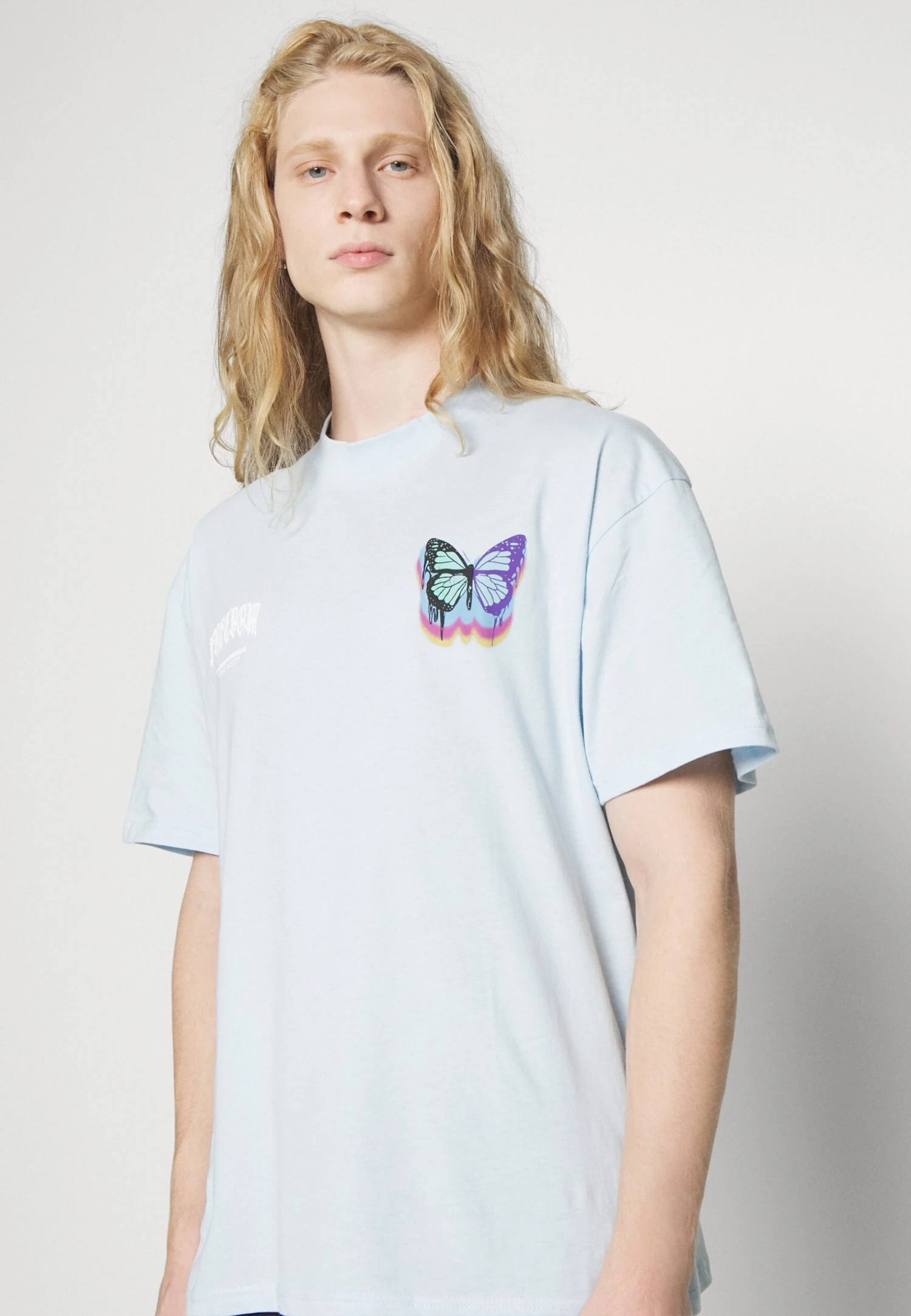 YOURTURN Unisex - T-Shirt Print - Light Blue - Afbeelding 4