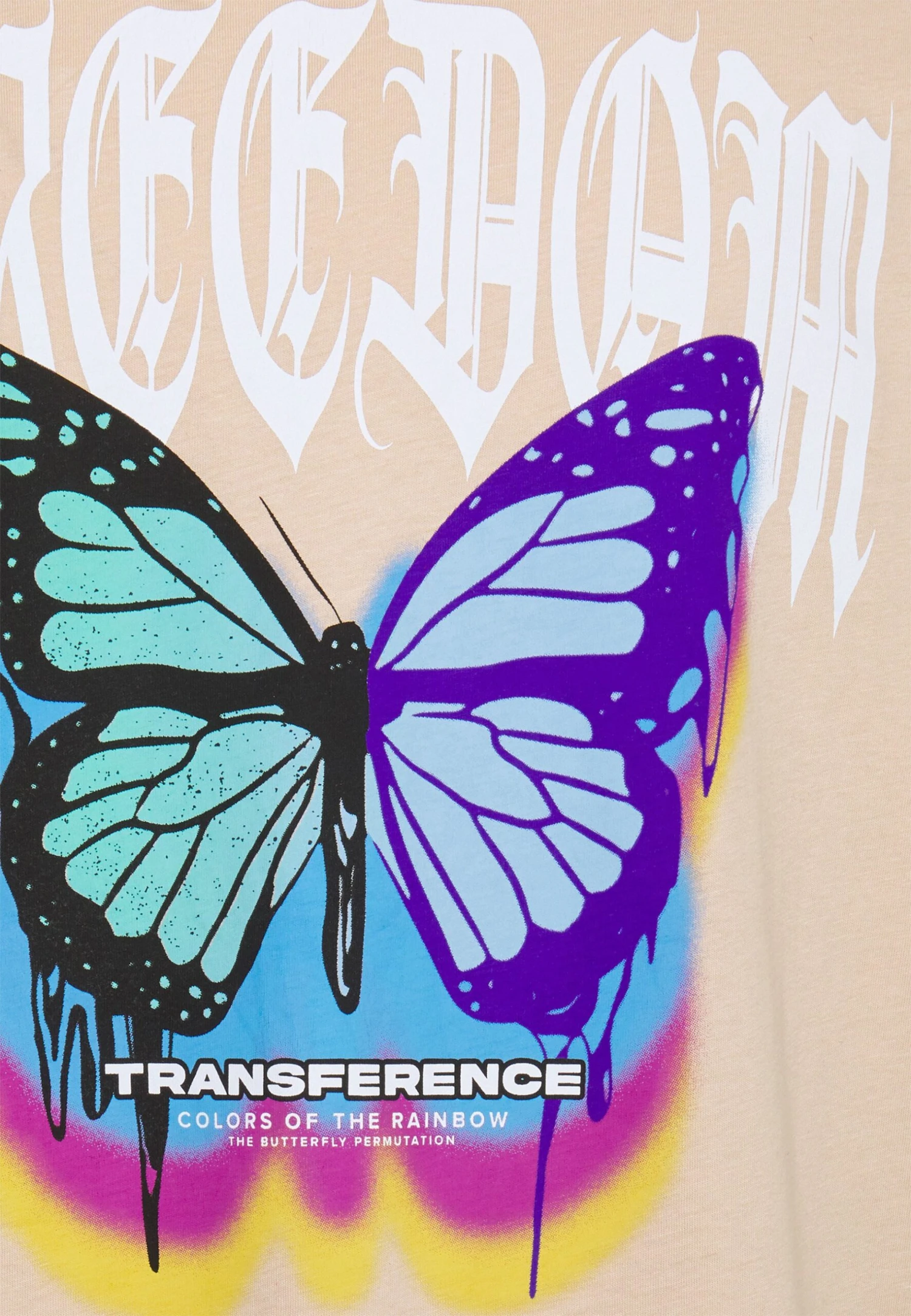 YOURTURN Unisex - T-Shirt Print - Tan - Afbeelding 3