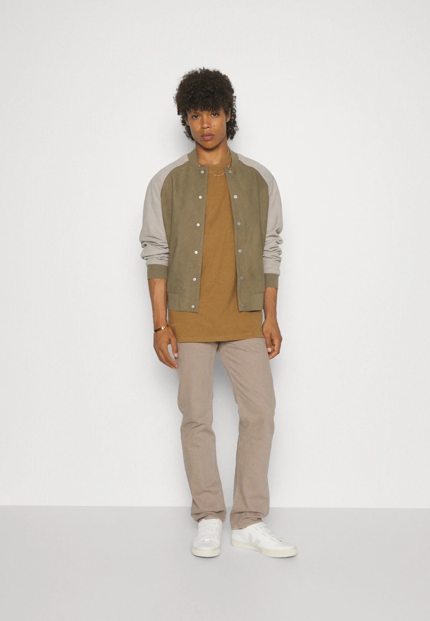 YOURTURN Unisex - T-Shirt Basic - Beige - Afbeelding 2