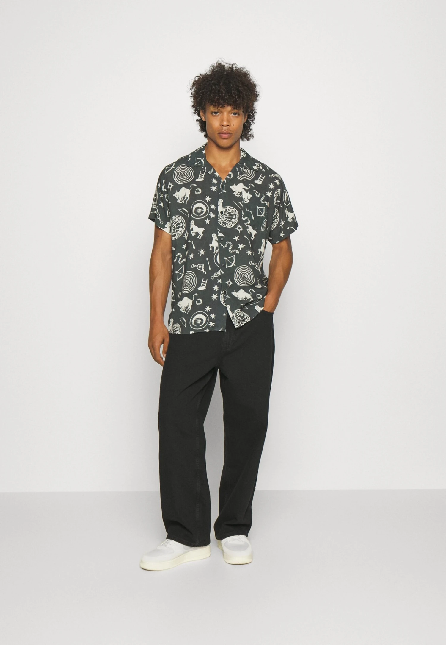 YOURTURN Baggy Jeans Unisex - Relaxed Fit Jeans - Black Denim - Afbeelding 2