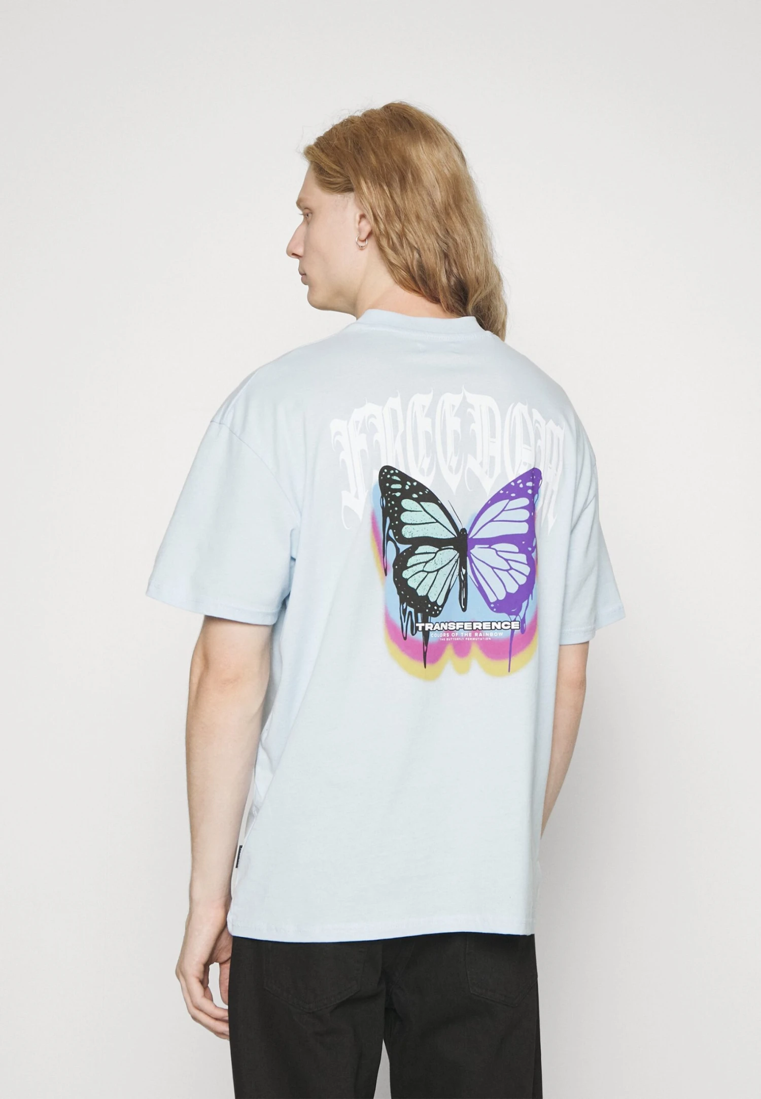 YOURTURN Unisex - T-Shirt Print - Light Blue