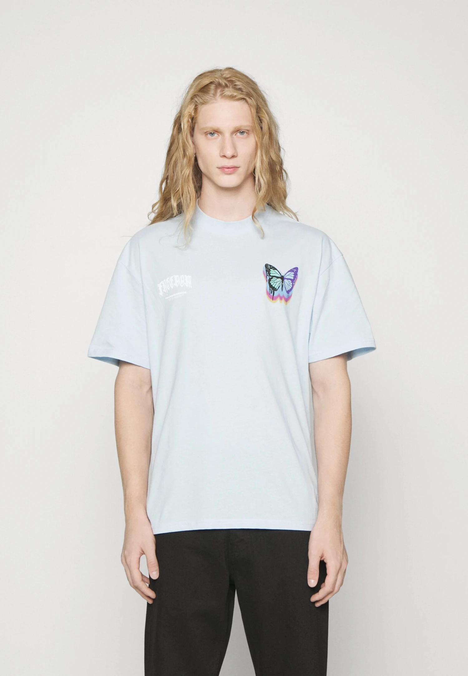 YOURTURN Unisex - T-Shirt Print - Light Blue - Afbeelding 3