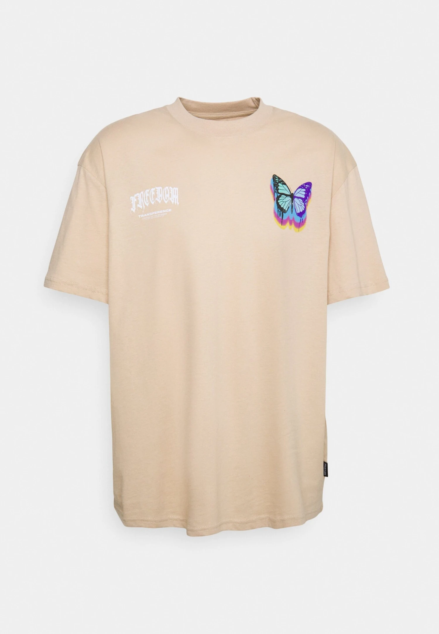 YOURTURN Unisex - T-Shirt Print - Tan