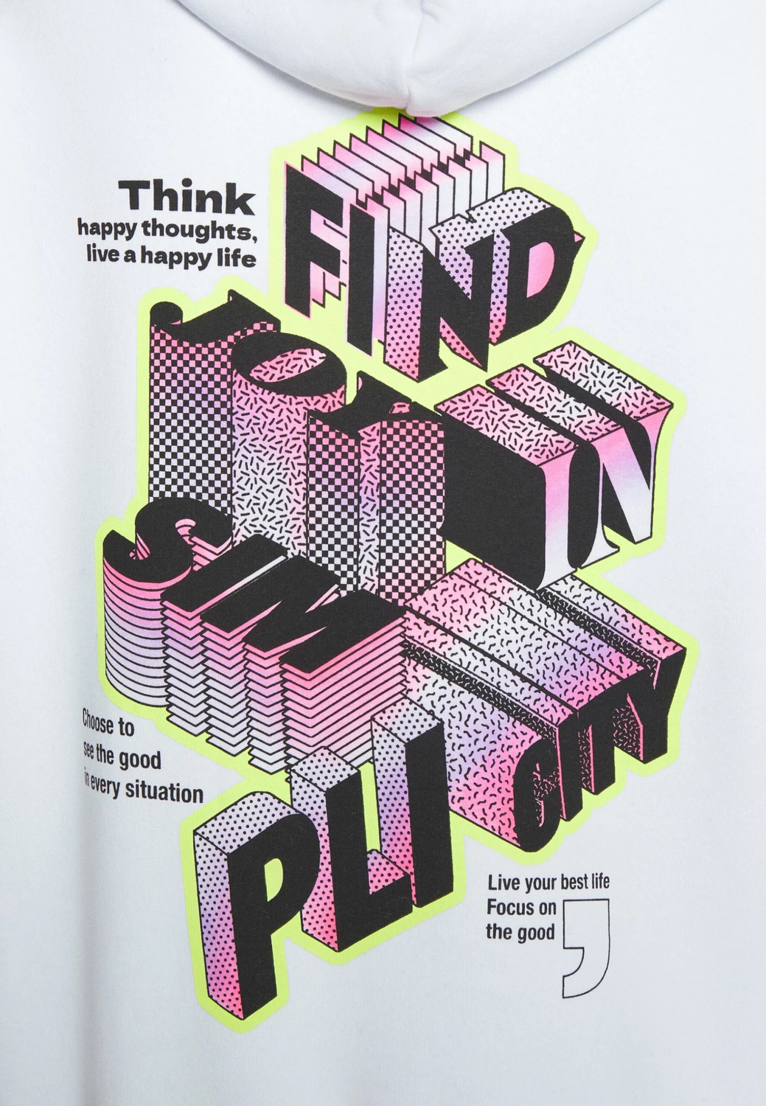 YOURTURN Letters - Hoodie - White - Afbeelding 7