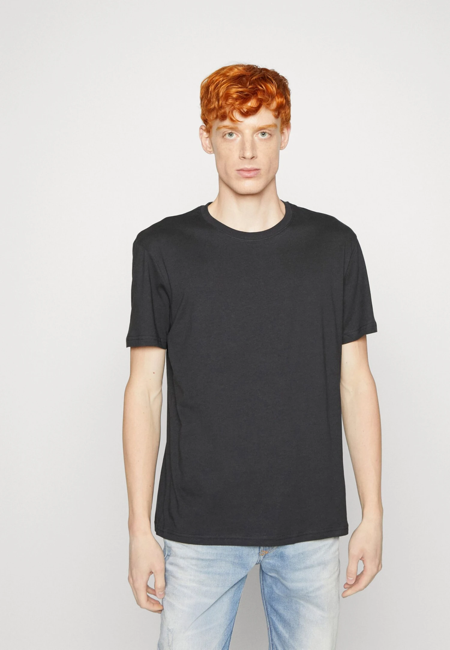 YOURTURN Unisex 5 Pack - T-Shirt Basic - White/Olive /Black - Afbeelding 5