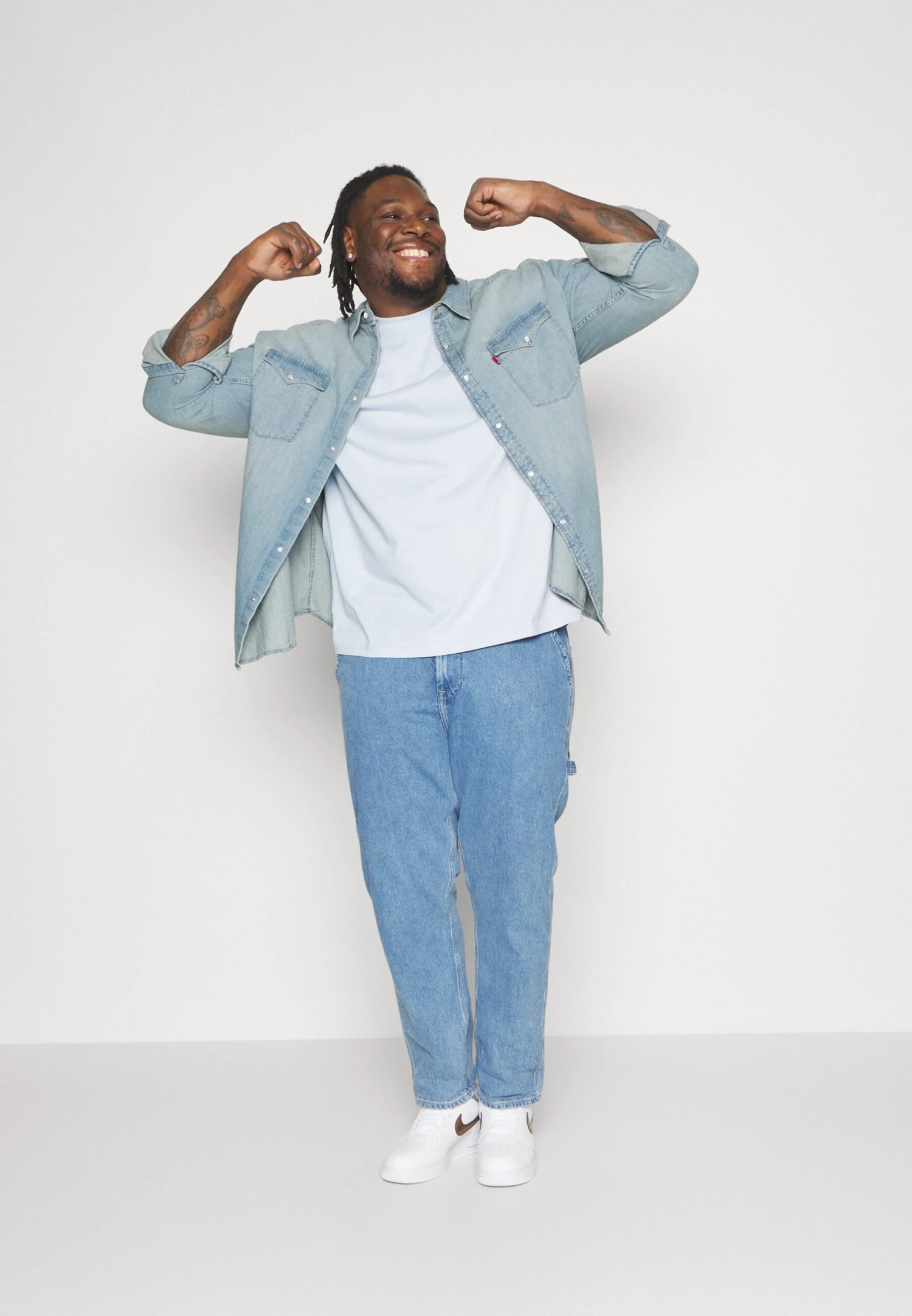 YOURTURN Unisex 2 Pack- T-Shirt Basic - Light Blue/Dark Blue