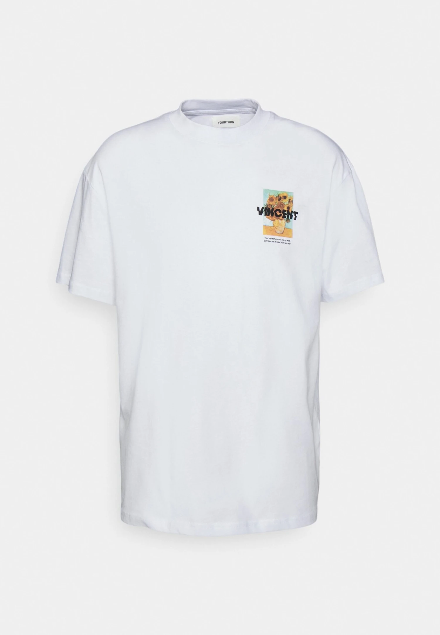 YOURTURN Unisex - T-Shirt Print - White - Afbeelding 6